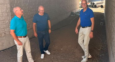 Zügiger Baufortschritt: Schmied, Ermtraud und Labonde loben hohes Tempo bei der Generalsanierung der Bahnstrecke in Rheinbrohl