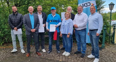 SWR Beitrag vom Sommerfest der CDU Neustadt (Wied) zu 100 Tage Landesregierung Rheinland-Pfalz.